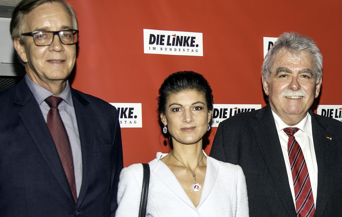 Dietmar Bartsch, Sahra Wagenknecht und André Chassaigne