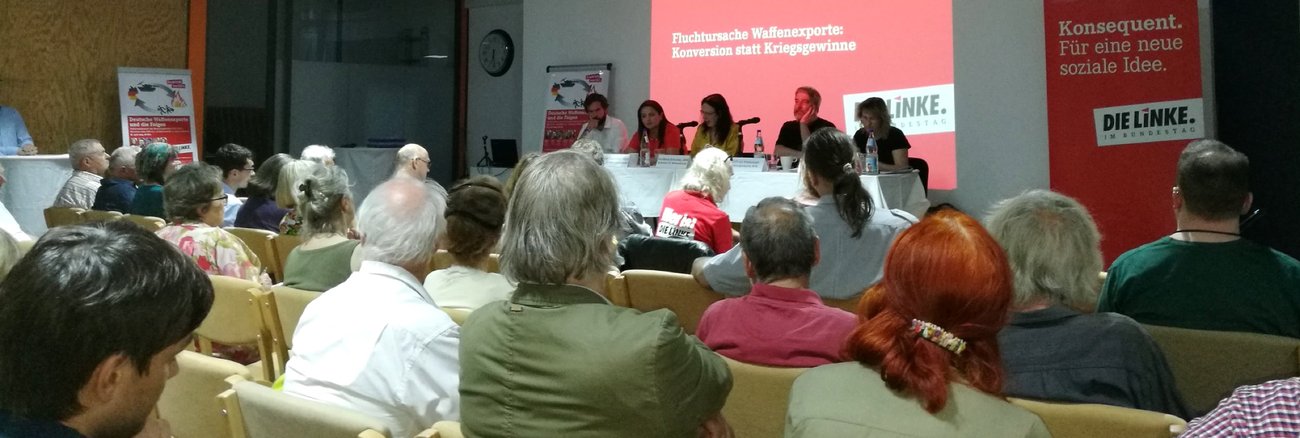 Fraktion vor Ort-Verstaltung zum Thema Rüstungsexporte am 18. Juni 2019 in München Fraktion vor Ort-Verstaltung zum Thema Rüstungsexporte am 18. Juni 2019 in München